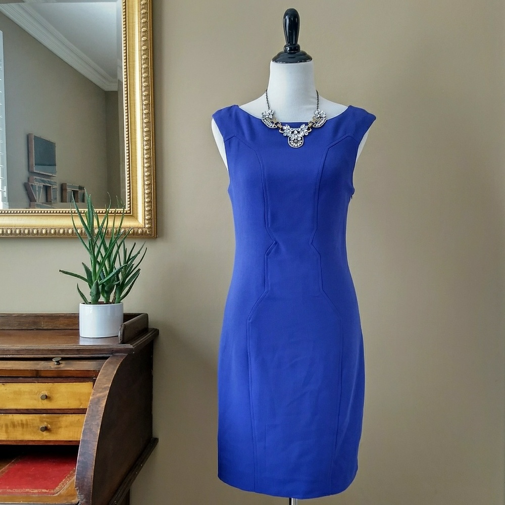 Cynthia Steffe Purple Sleeveless Sheath Dress 6